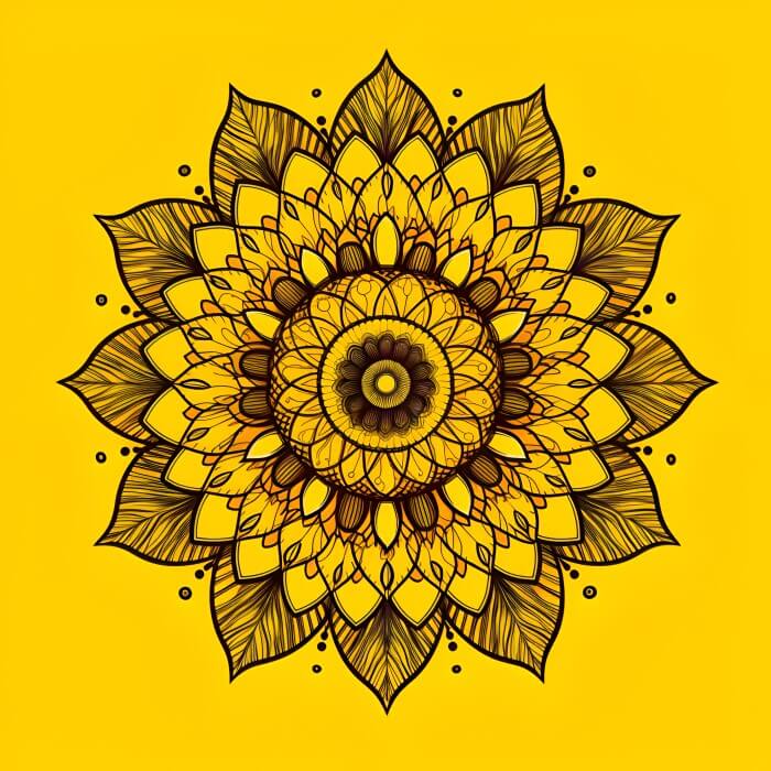 Sunflower Mandalas - WJA
