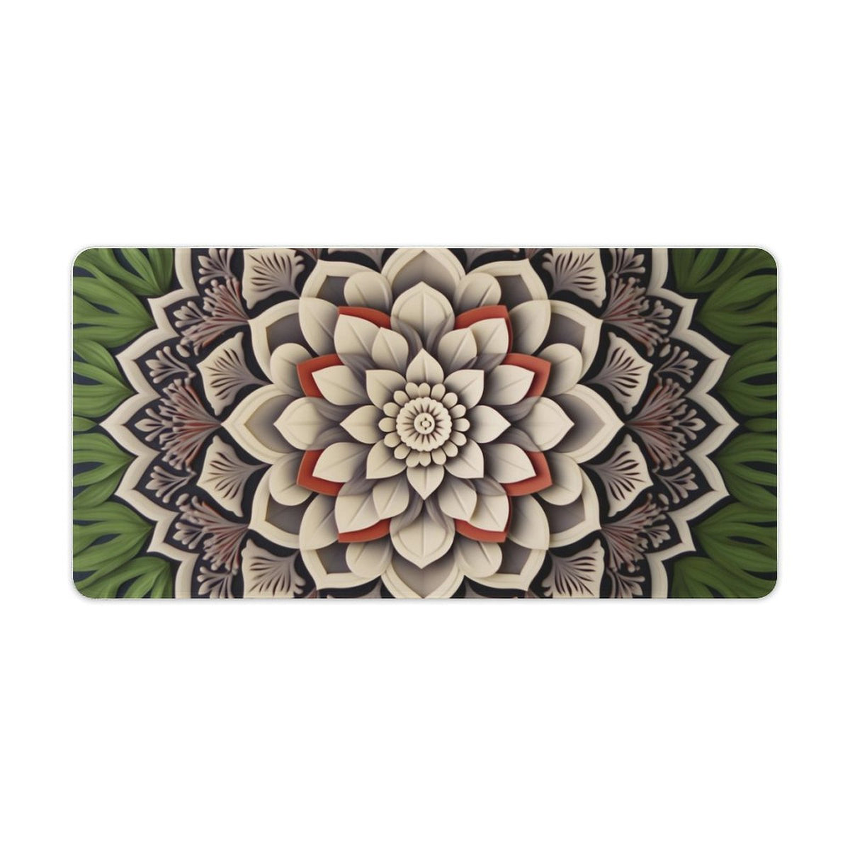 Alfombrilla de ratón de goma antideslizante con bordes cosidos