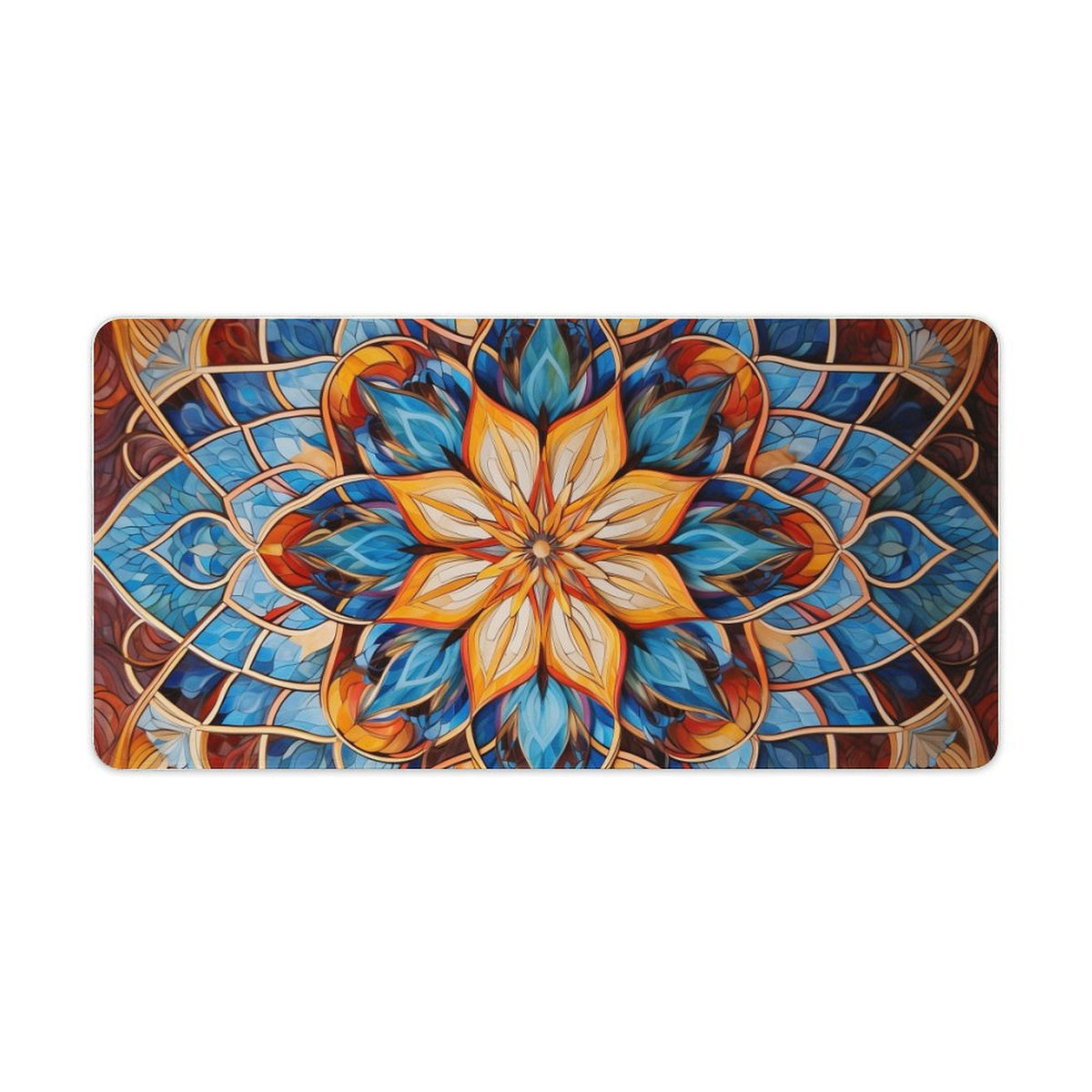 Alfombrilla de ratón de goma antideslizante con bordes cosidos