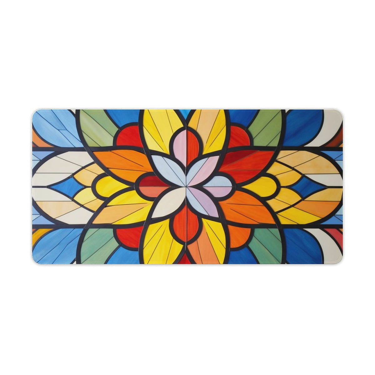 Alfombrilla de ratón de goma antideslizante con bordes cosidos