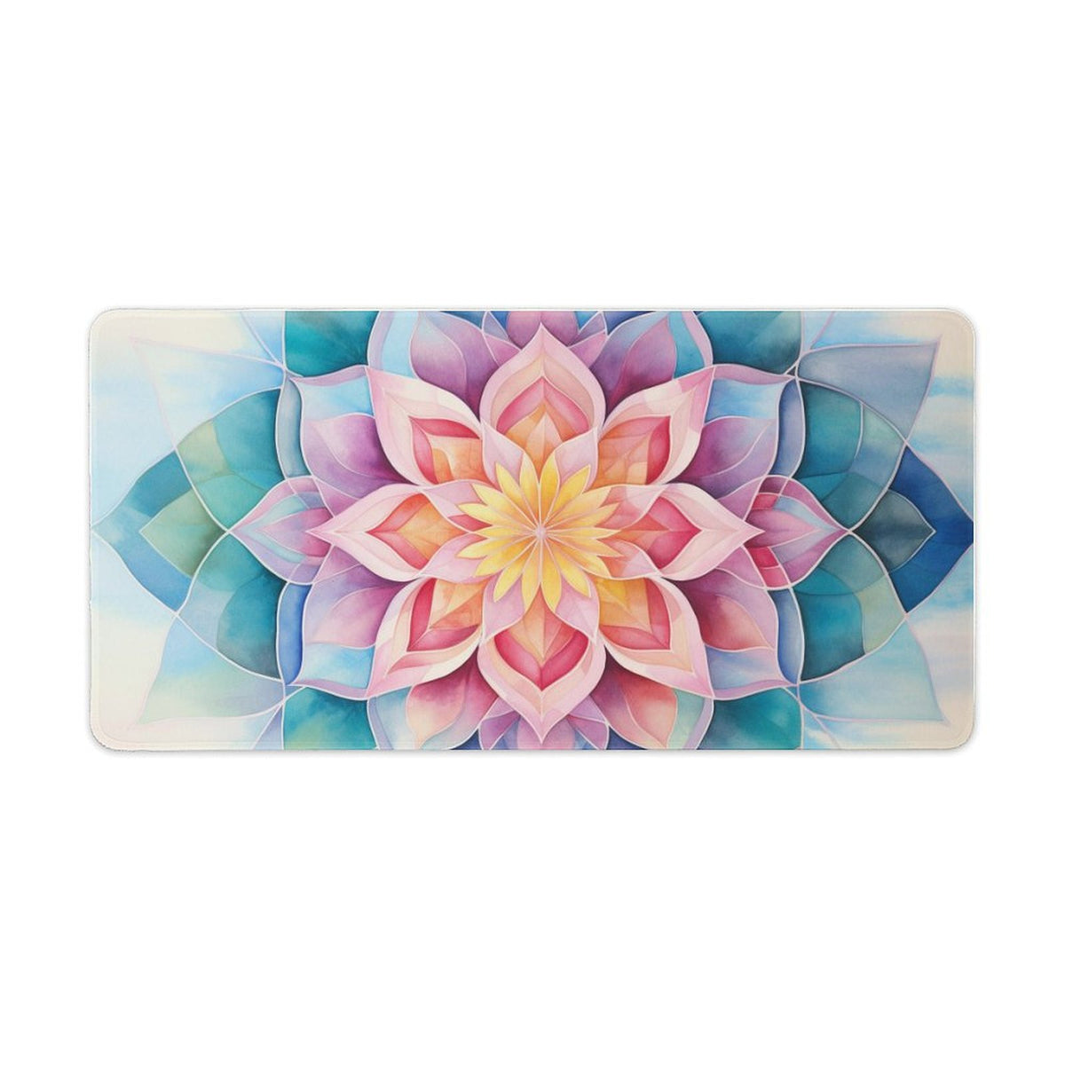 Alfombrilla de ratón de goma antideslizante con bordes cosidos