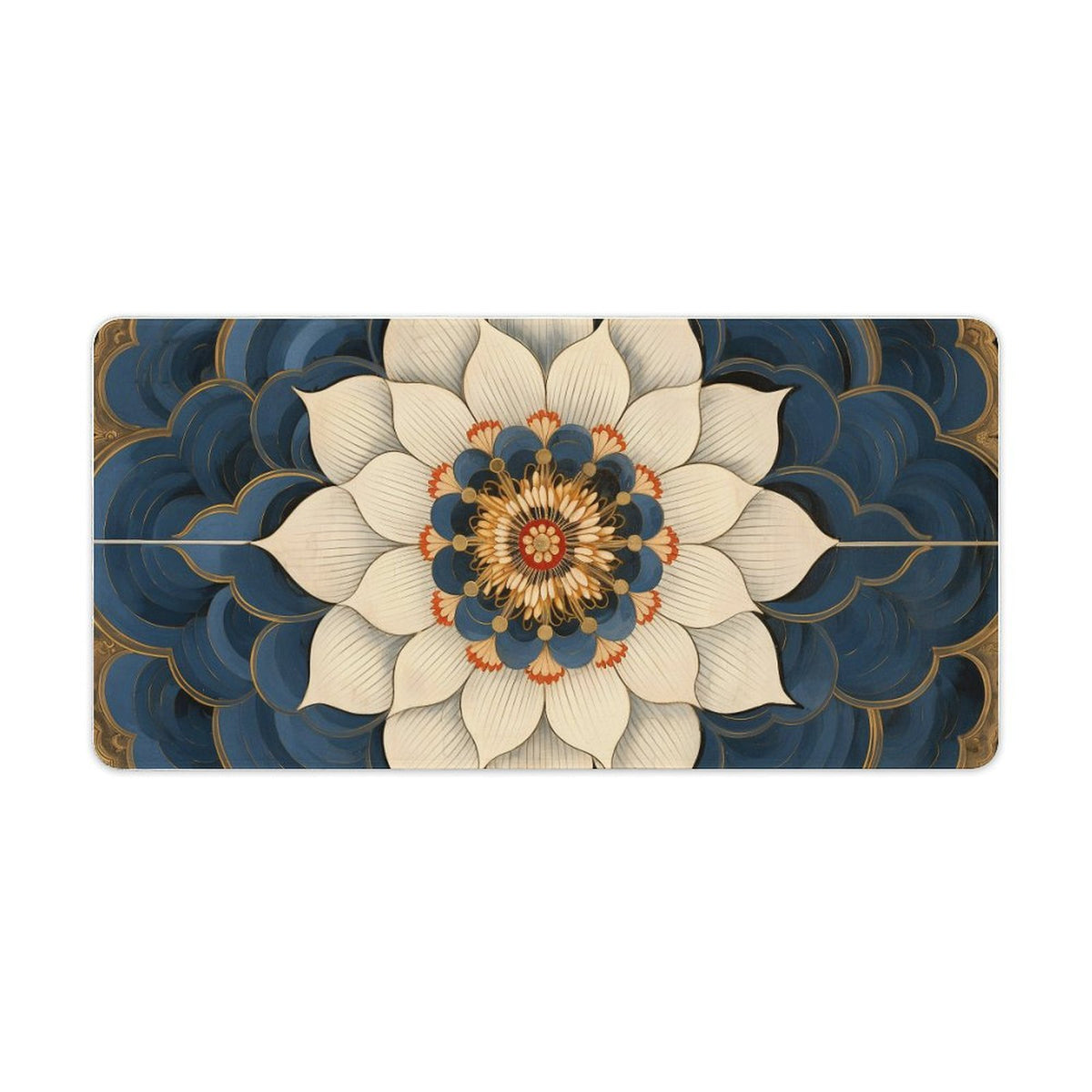 Alfombrilla de ratón de goma antideslizante con bordes cosidos