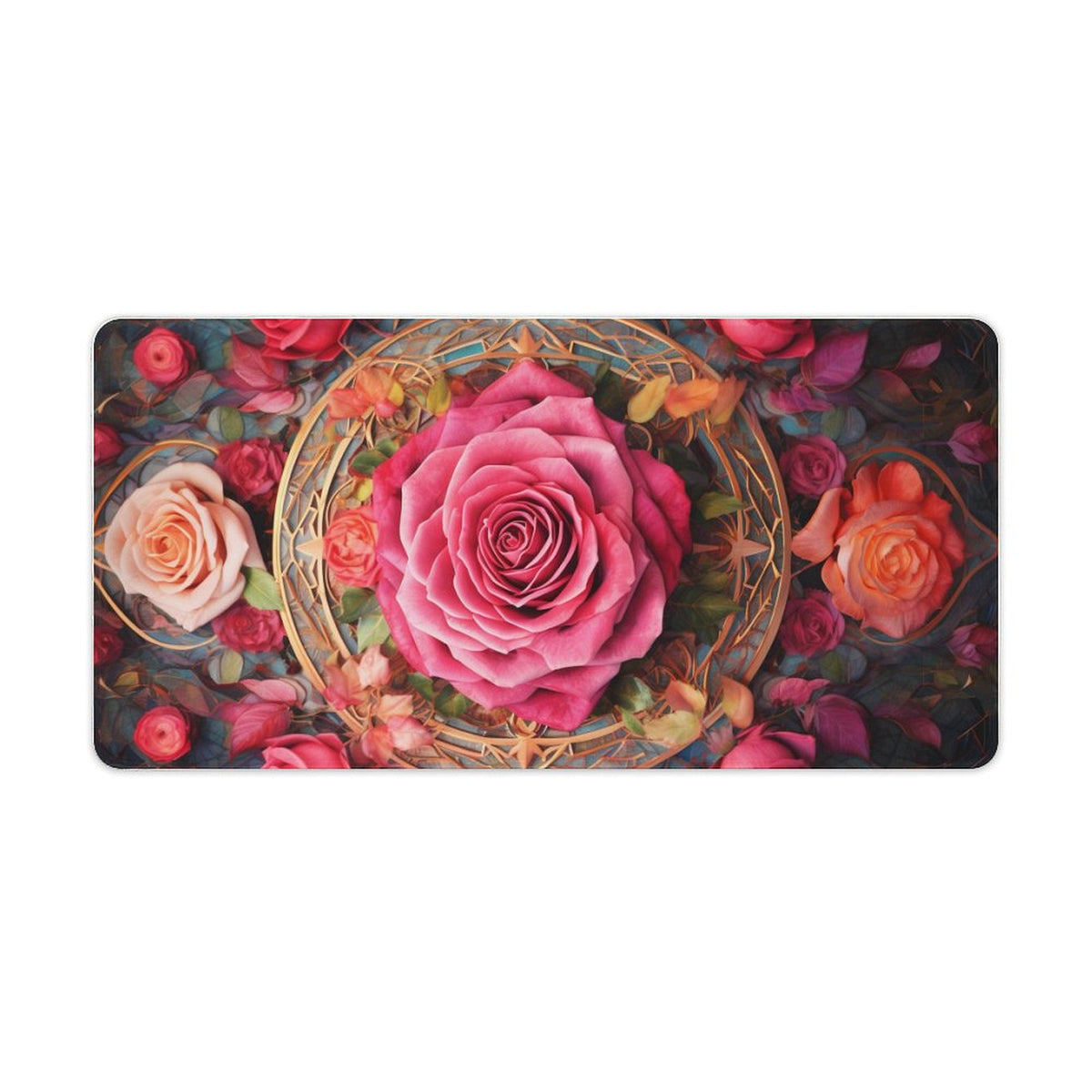 Alfombrilla de ratón de goma antideslizante con bordes cosidos