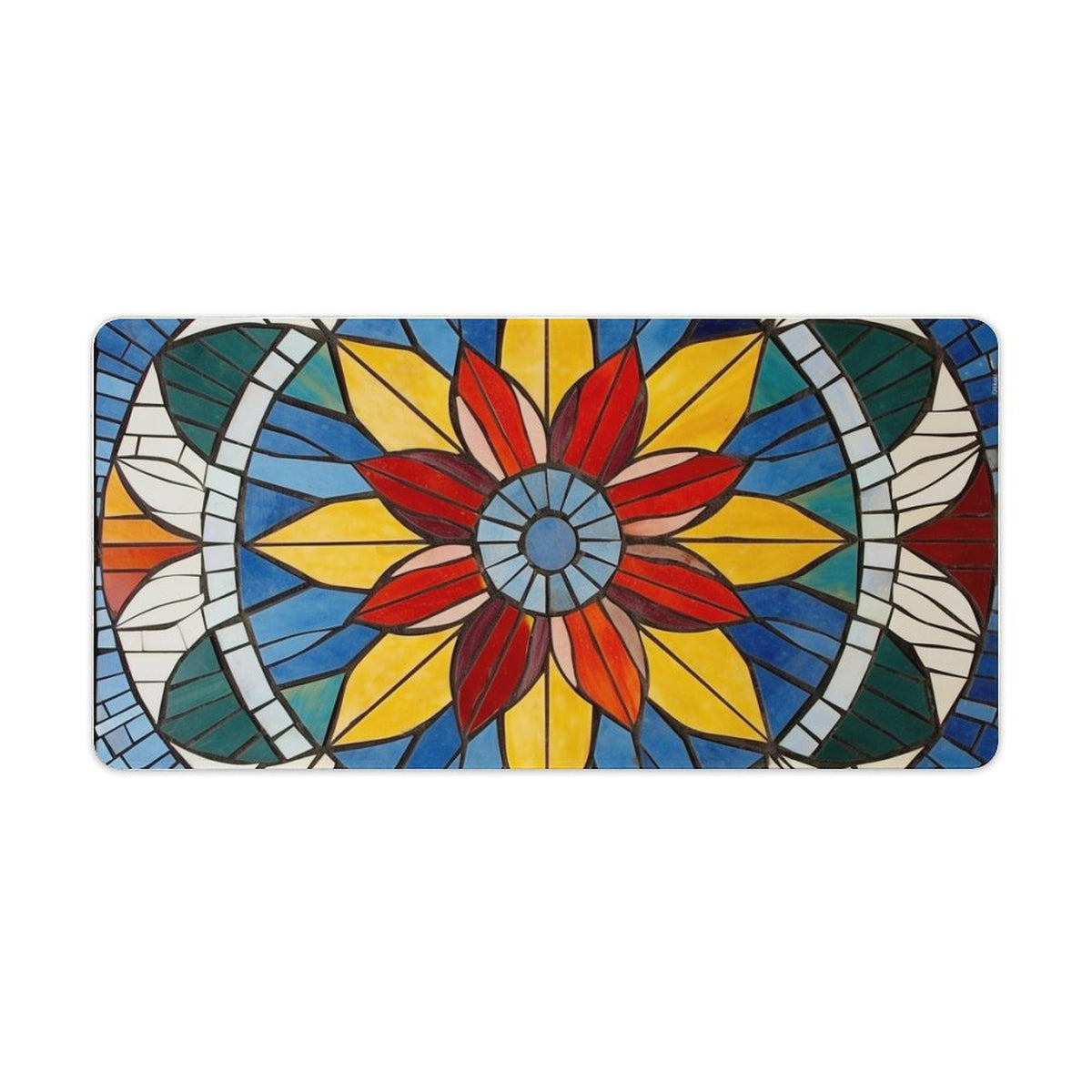 Alfombrilla de ratón de goma antideslizante con bordes cosidos