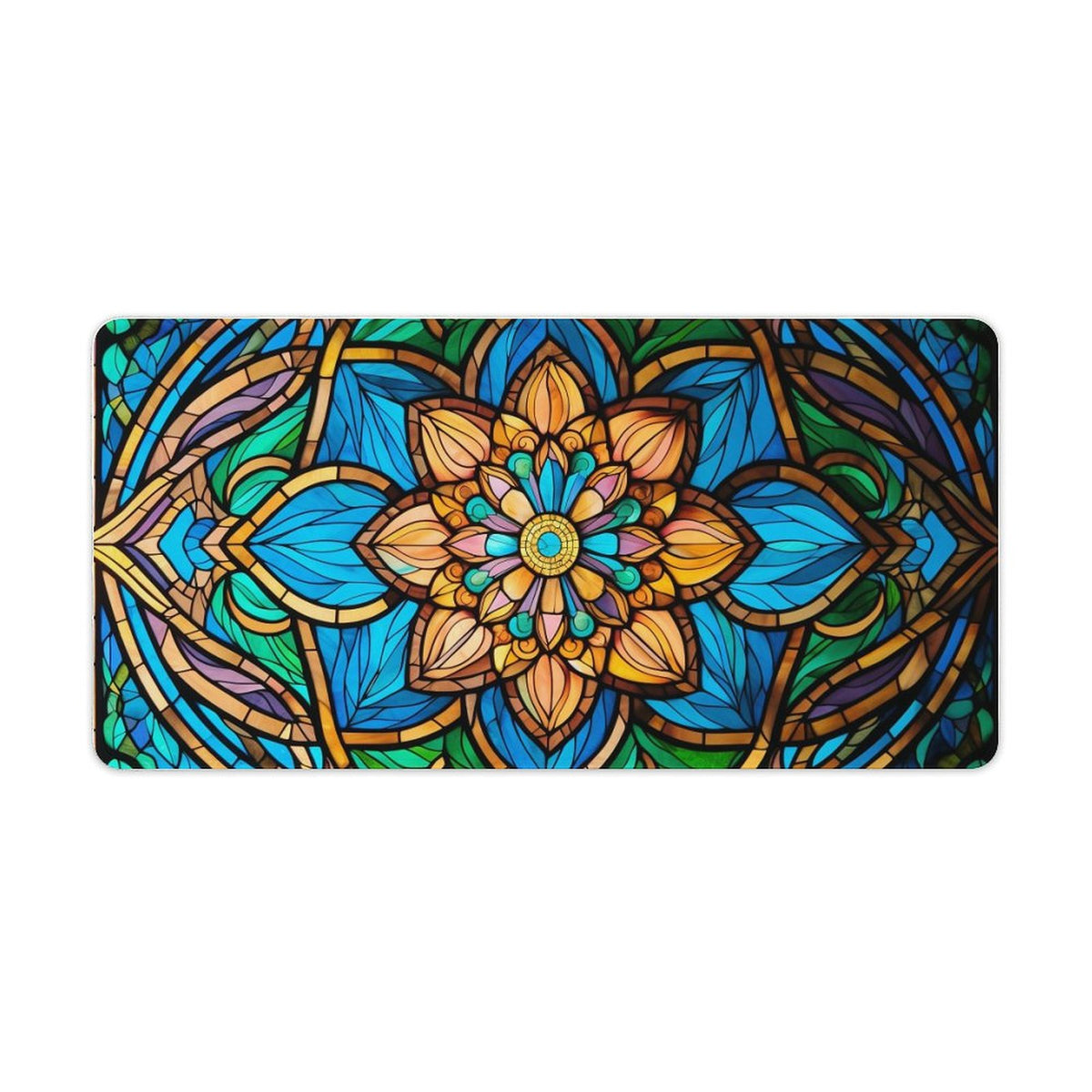 Alfombrilla de ratón de goma antideslizante con bordes cosidos