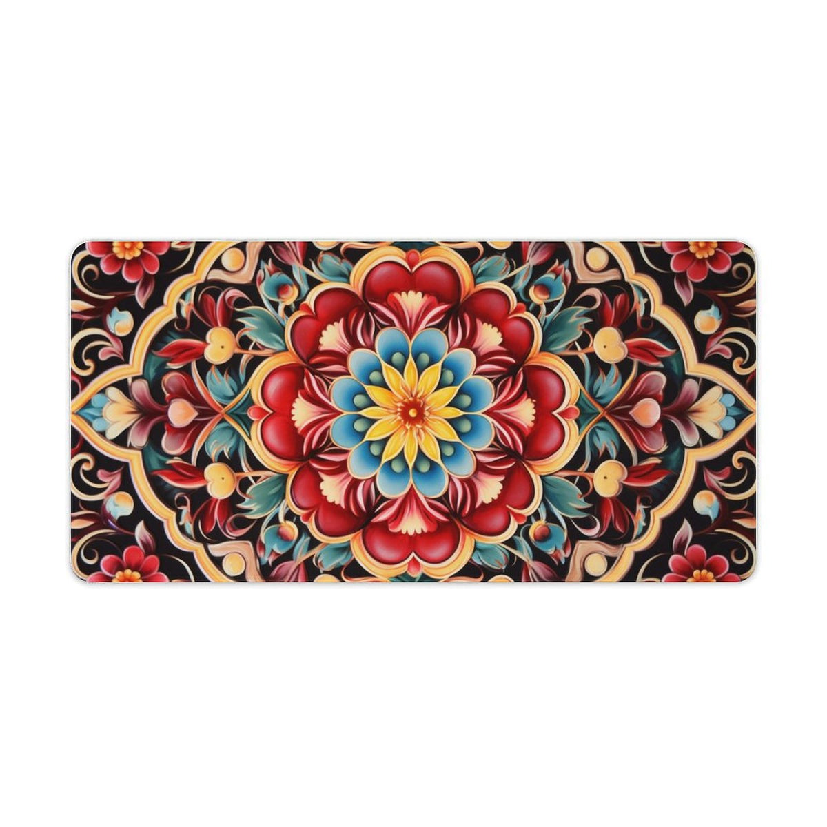 Alfombrilla de ratón de goma antideslizante con bordes cosidos