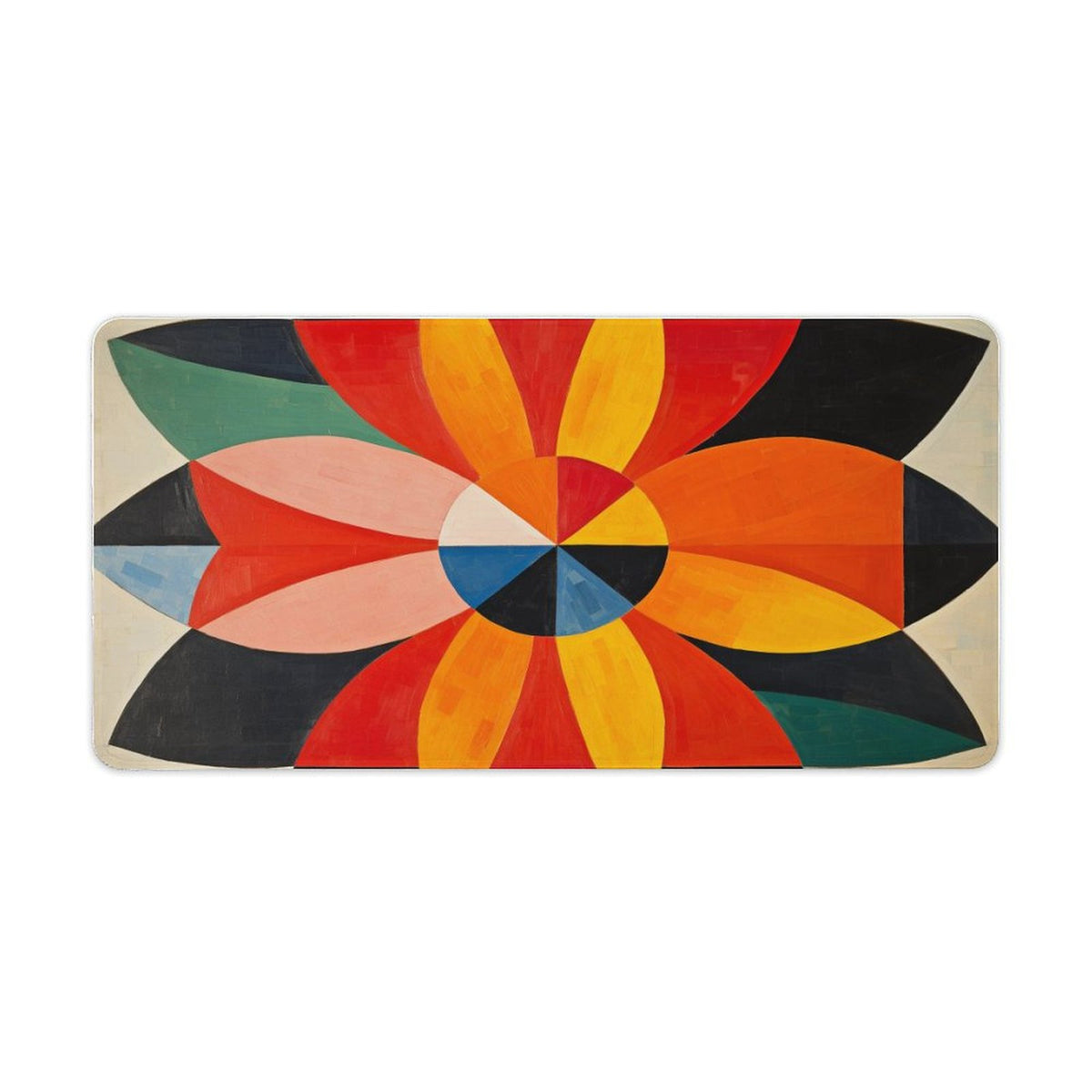 Alfombrilla de ratón de goma antideslizante con bordes cosidos