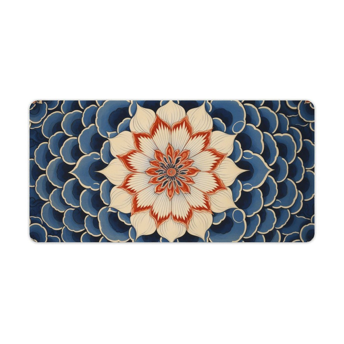 Alfombrilla de ratón de goma antideslizante con bordes cosidos