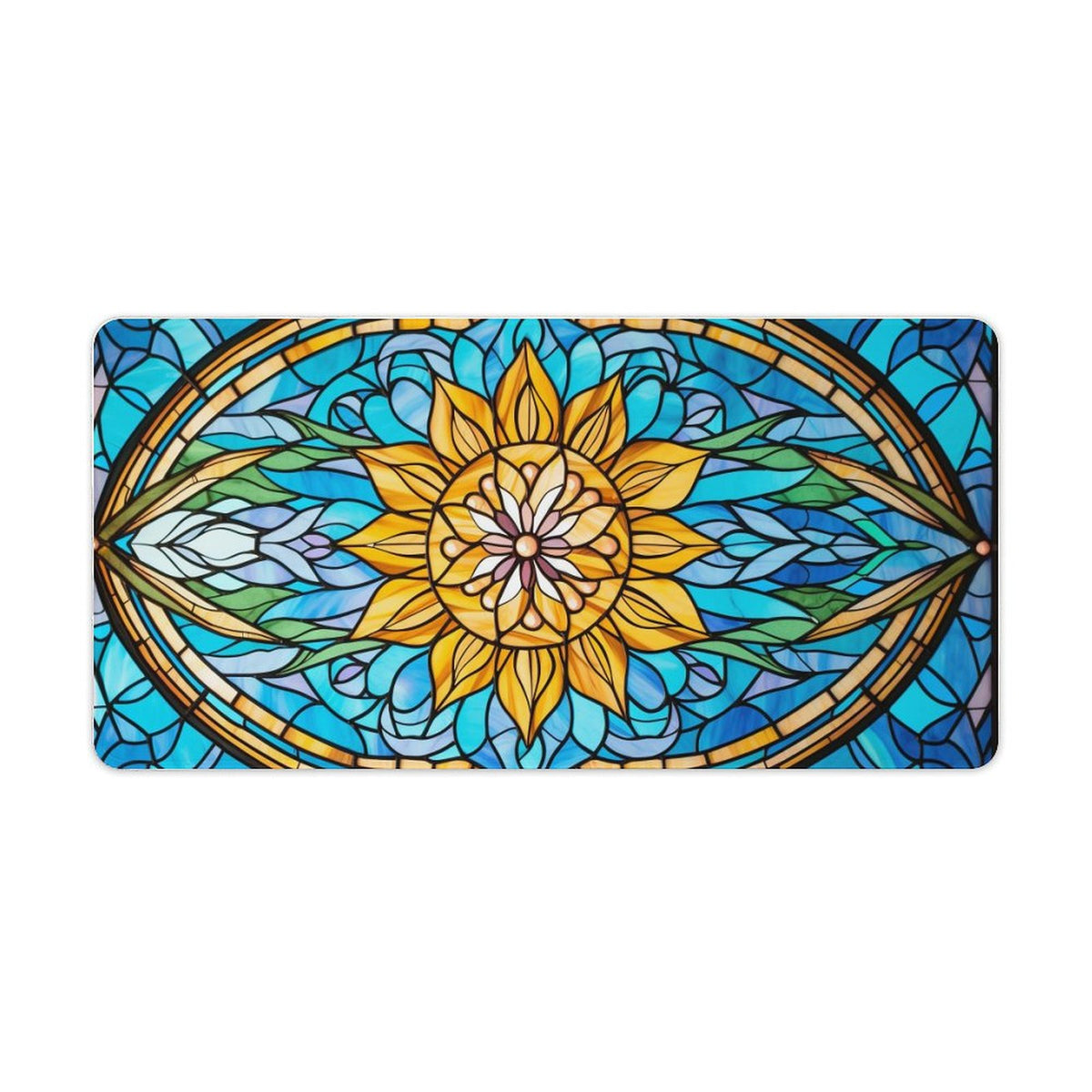 Alfombrilla de ratón de goma antideslizante con bordes cosidos