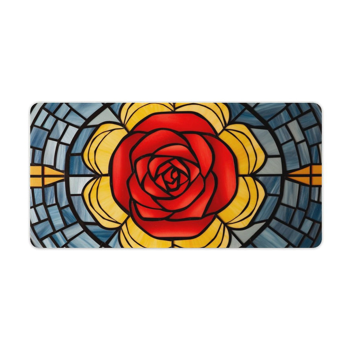 Alfombrilla de ratón de goma antideslizante con bordes cosidos