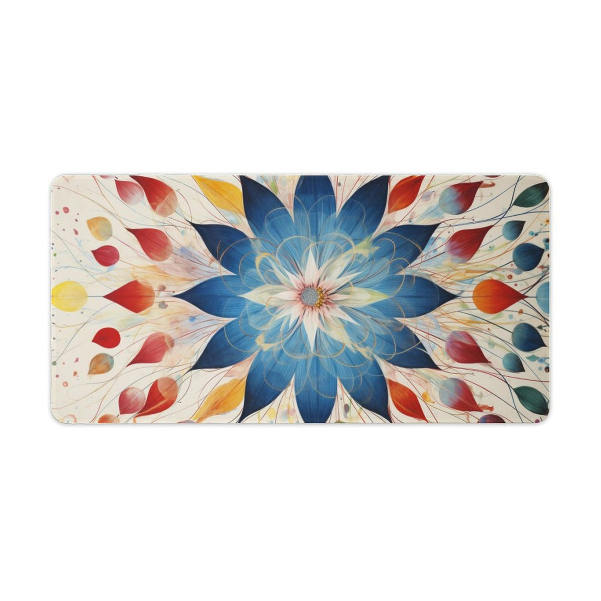 Alfombrilla de ratón de goma antideslizante con bordes cosidos