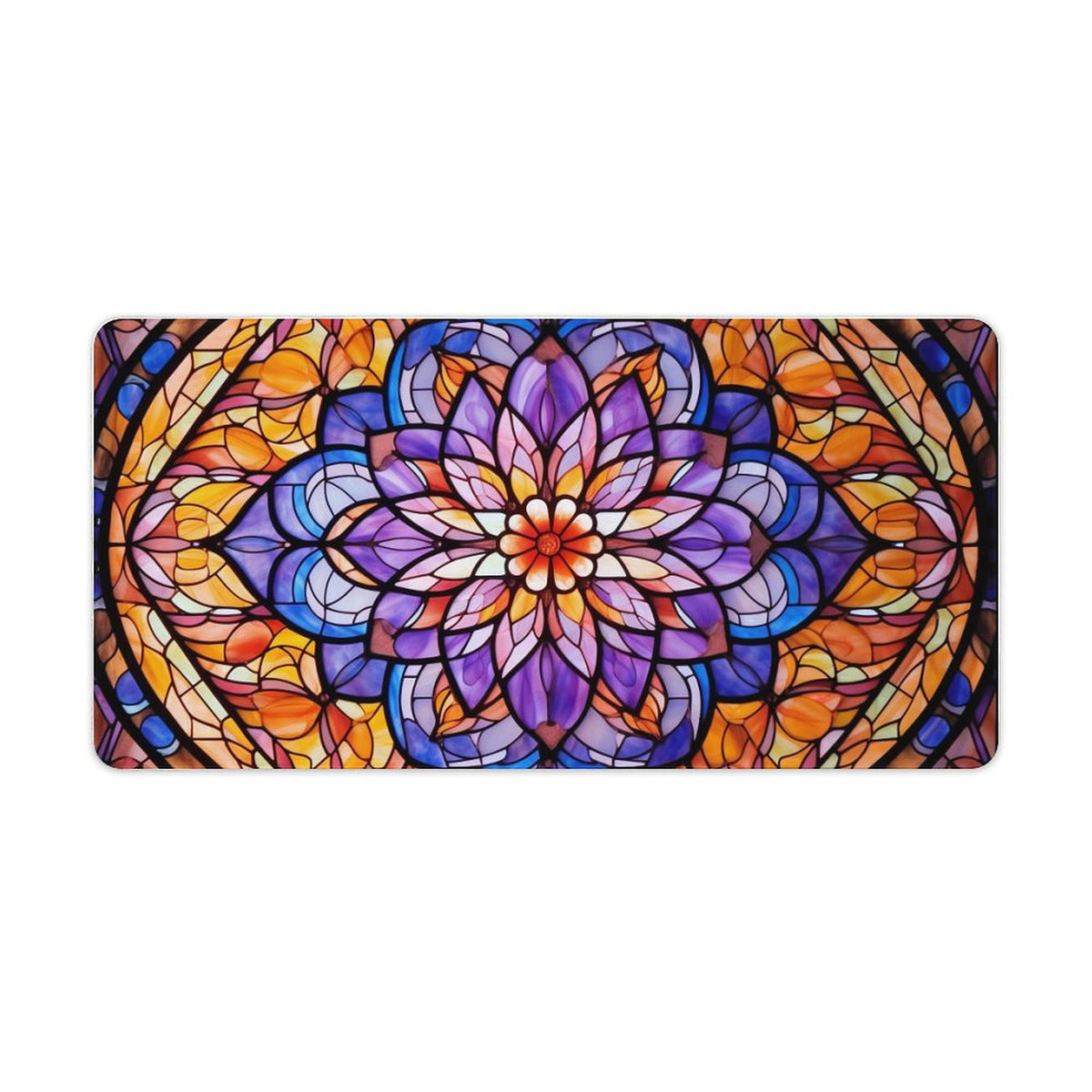 Alfombrilla de ratón de goma antideslizante con bordes cosidos