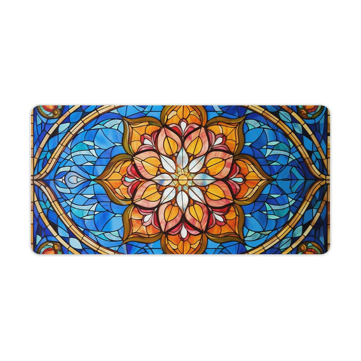 Alfombrilla de ratón de goma antideslizante con bordes cosidos