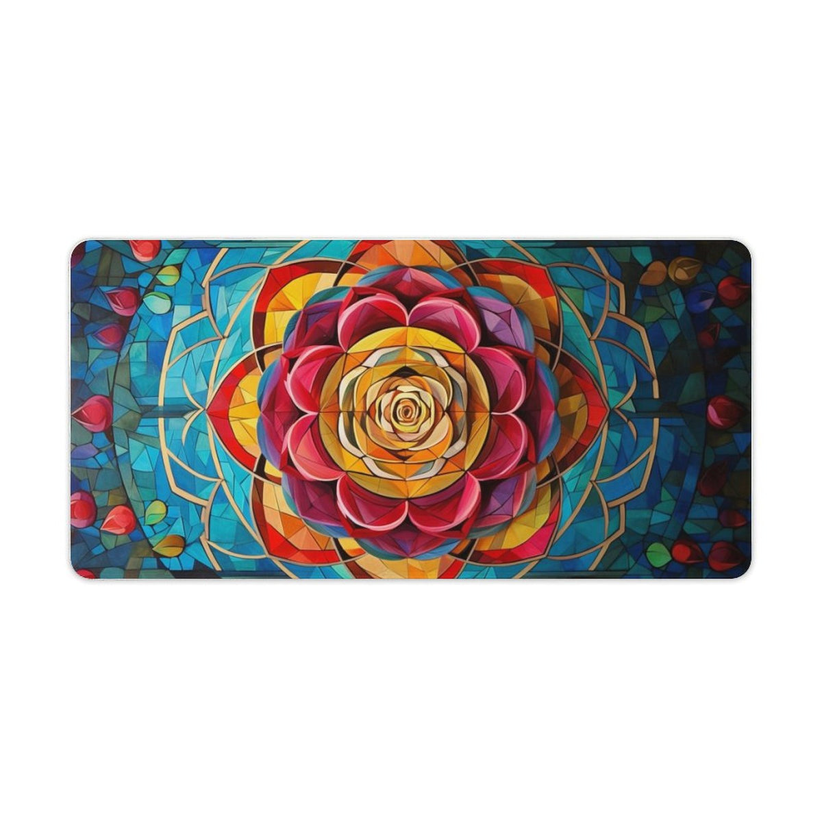 Alfombrilla de ratón de goma antideslizante con bordes cosidos