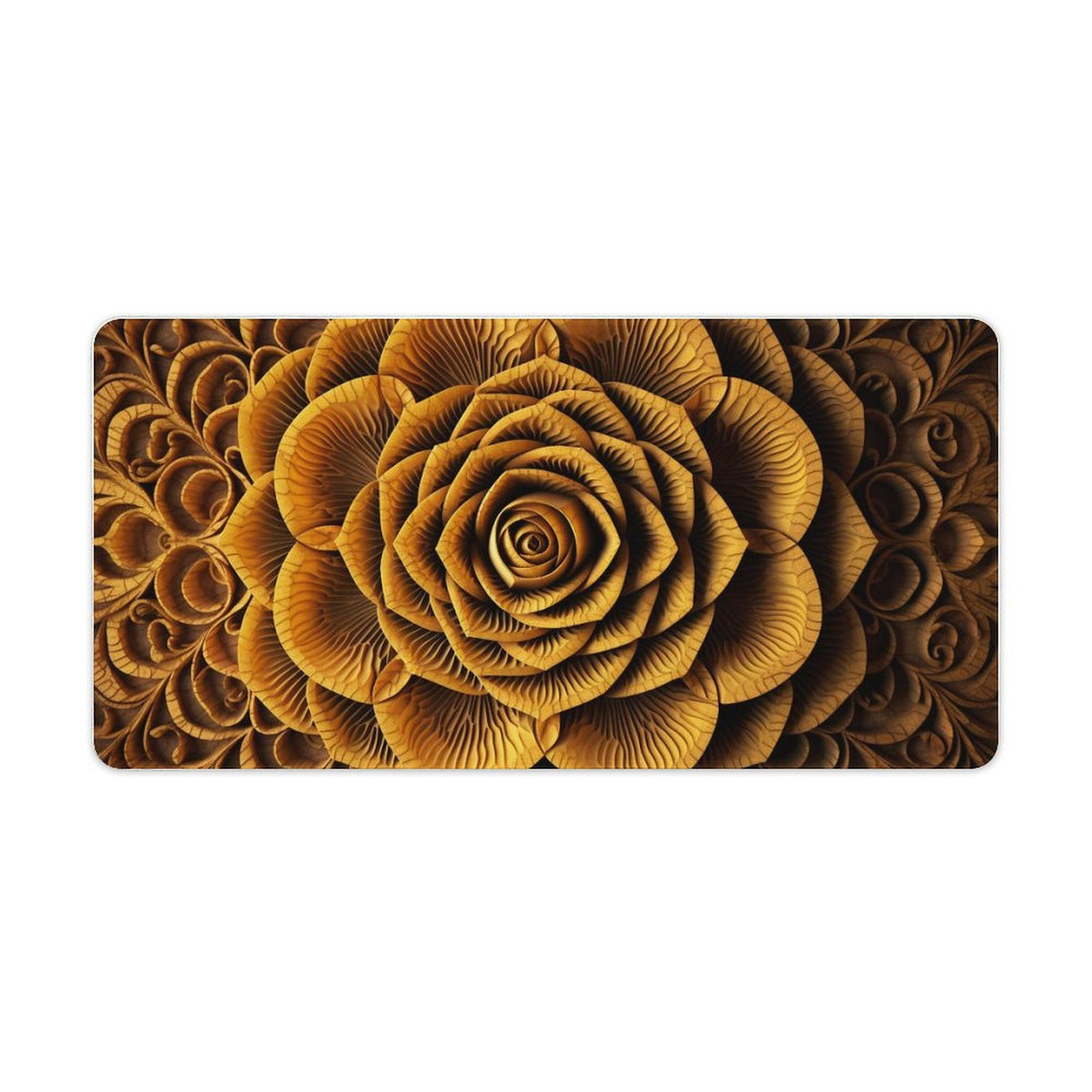 Alfombrilla de ratón de goma antideslizante con bordes cosidos