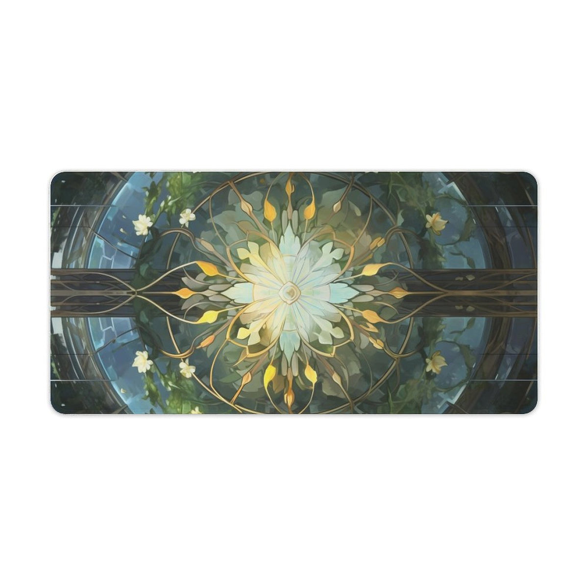 Alfombrilla de ratón de goma antideslizante con bordes cosidos