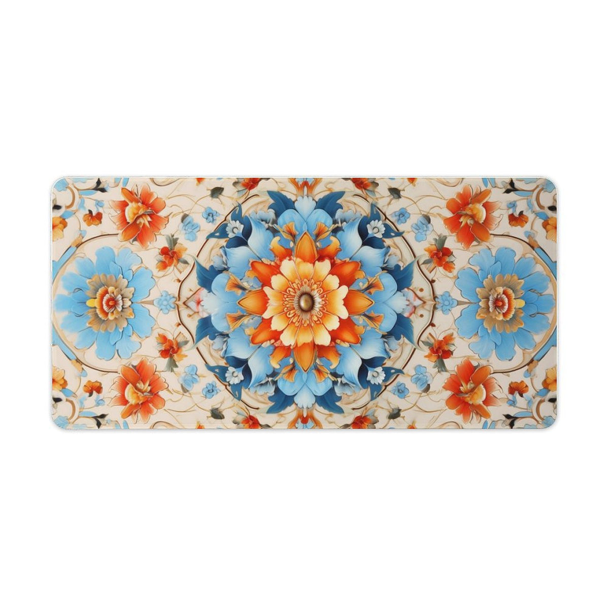 Alfombrilla de ratón de goma antideslizante con bordes cosidos