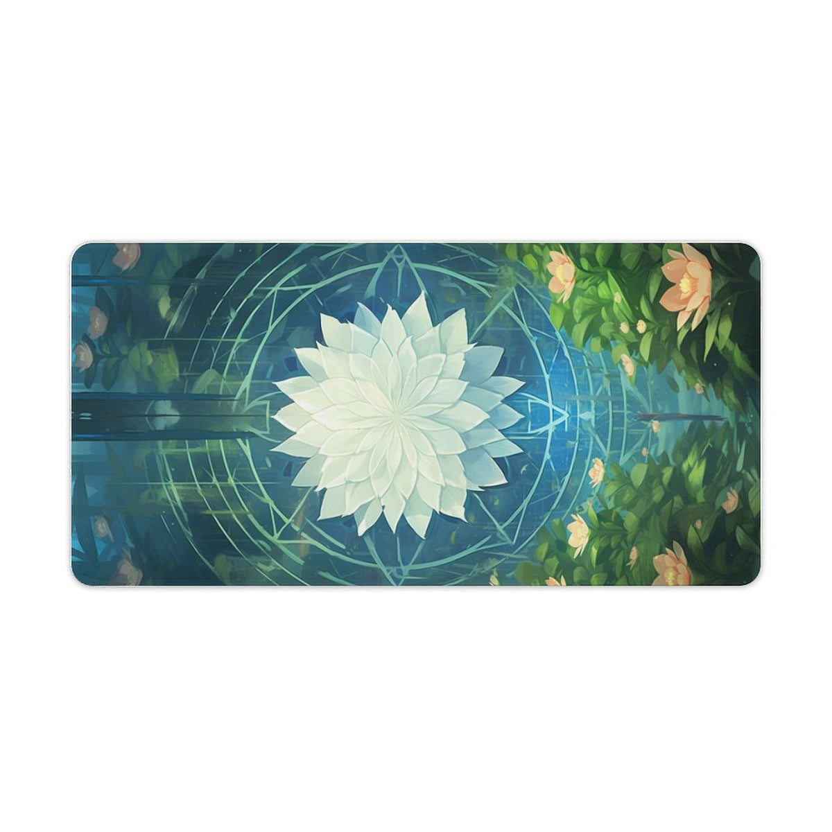 Alfombrilla de ratón de goma antideslizante con bordes cosidos