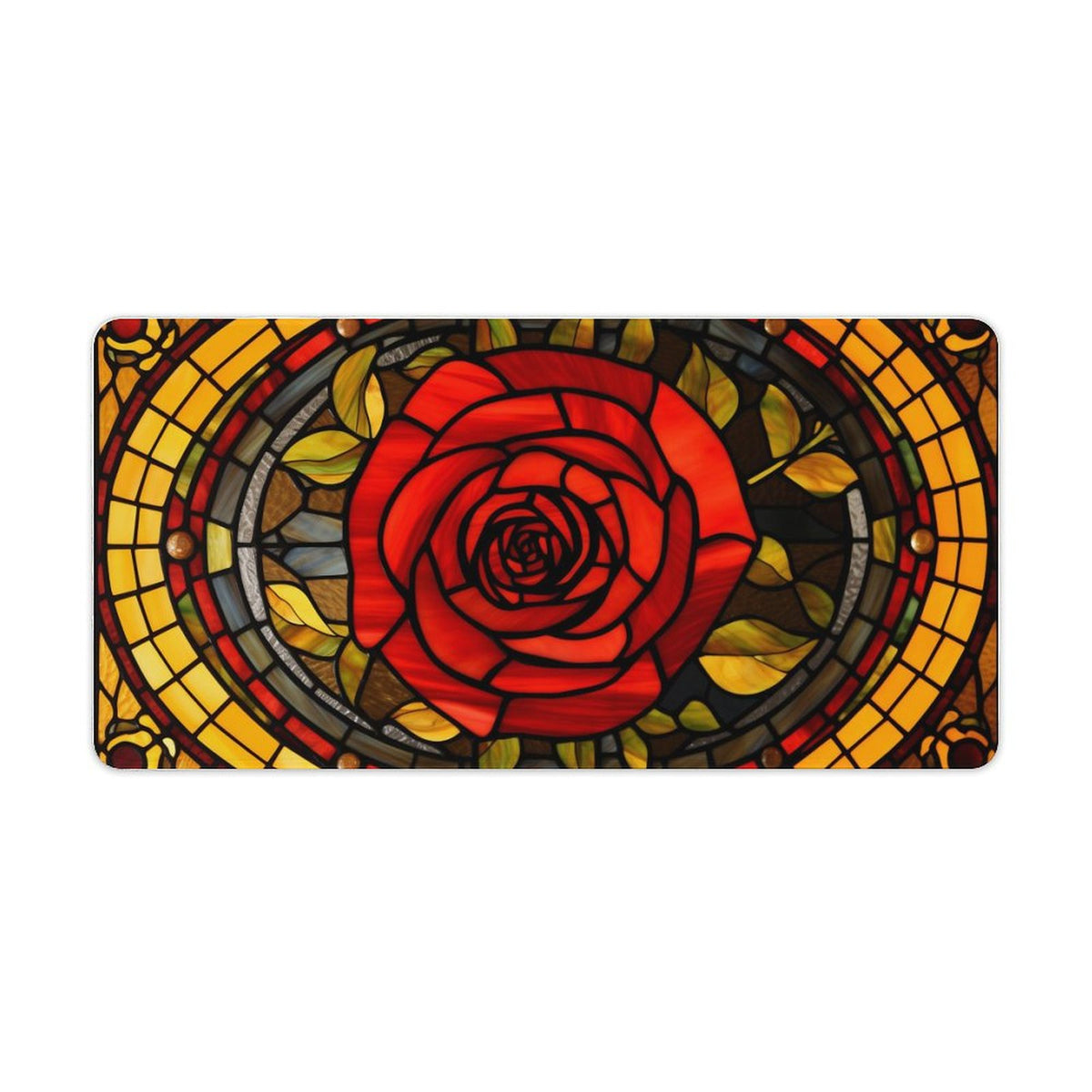 Alfombrilla de ratón de goma antideslizante con bordes cosidos