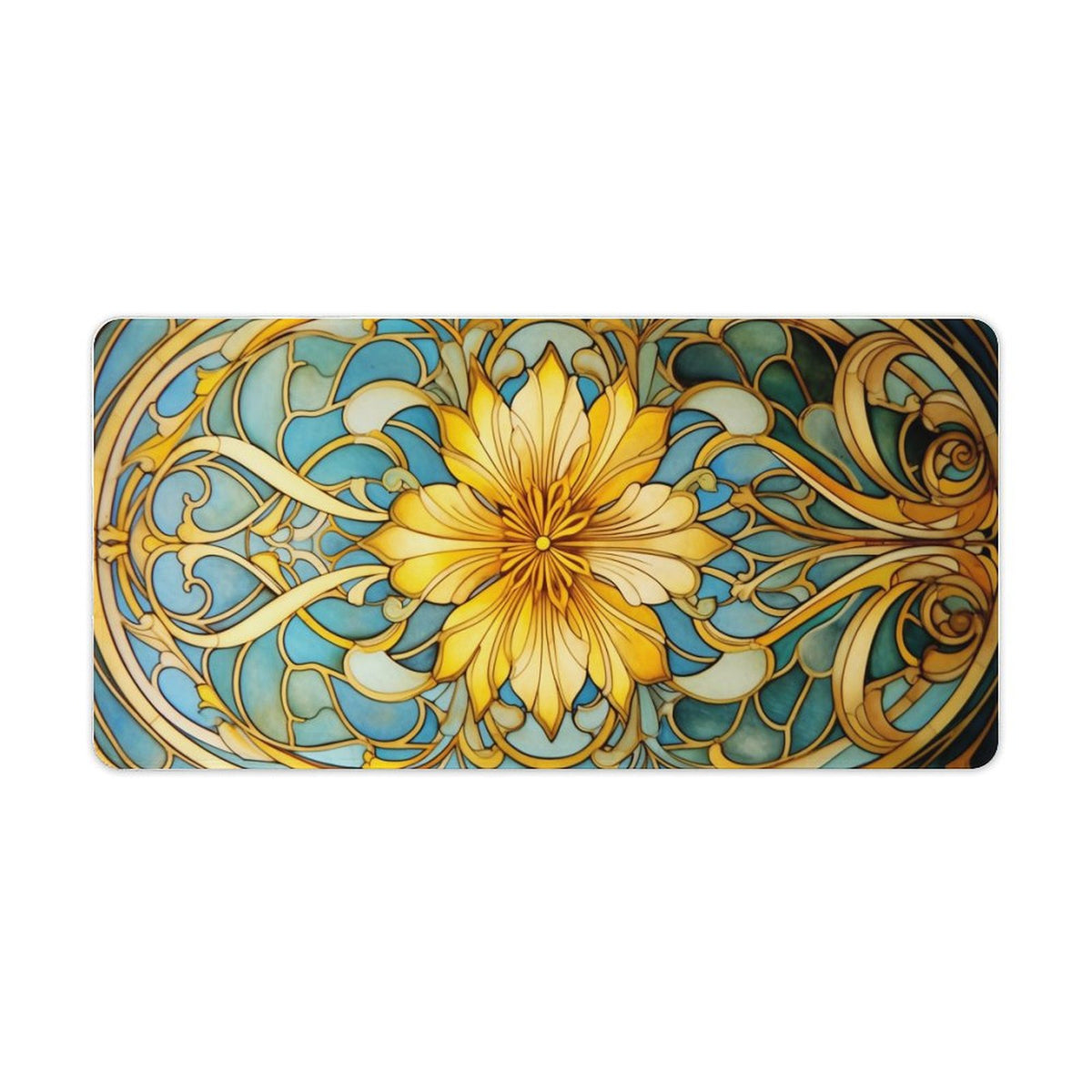 Alfombrilla de ratón de goma antideslizante con bordes cosidos