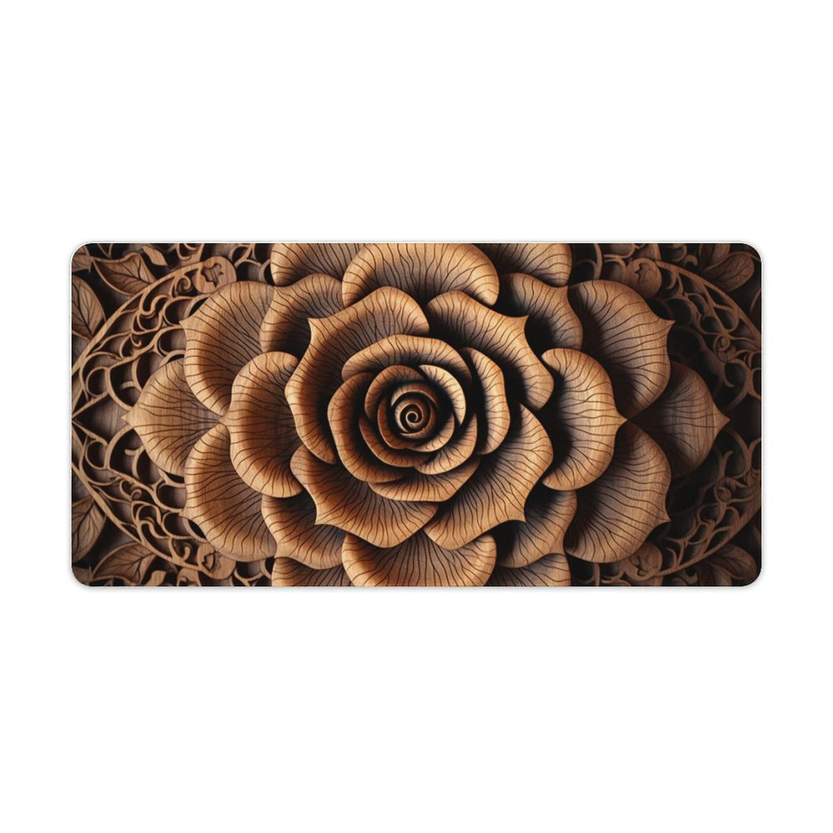 Alfombrilla de ratón de goma antideslizante con bordes cosidos