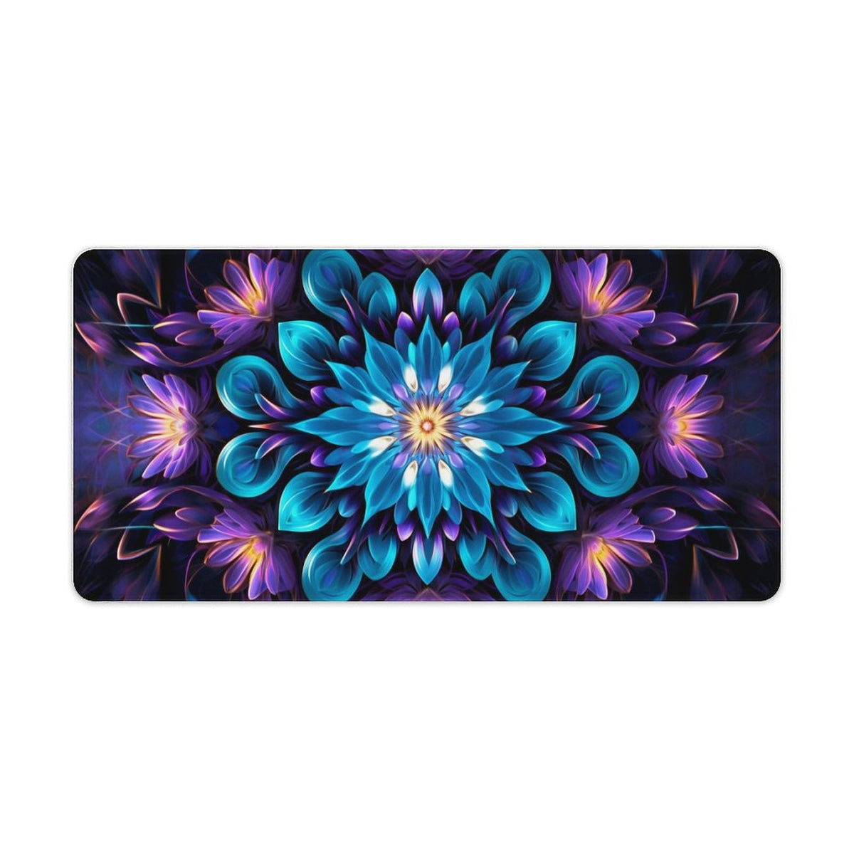 Alfombrilla de ratón de goma antideslizante con bordes cosidos