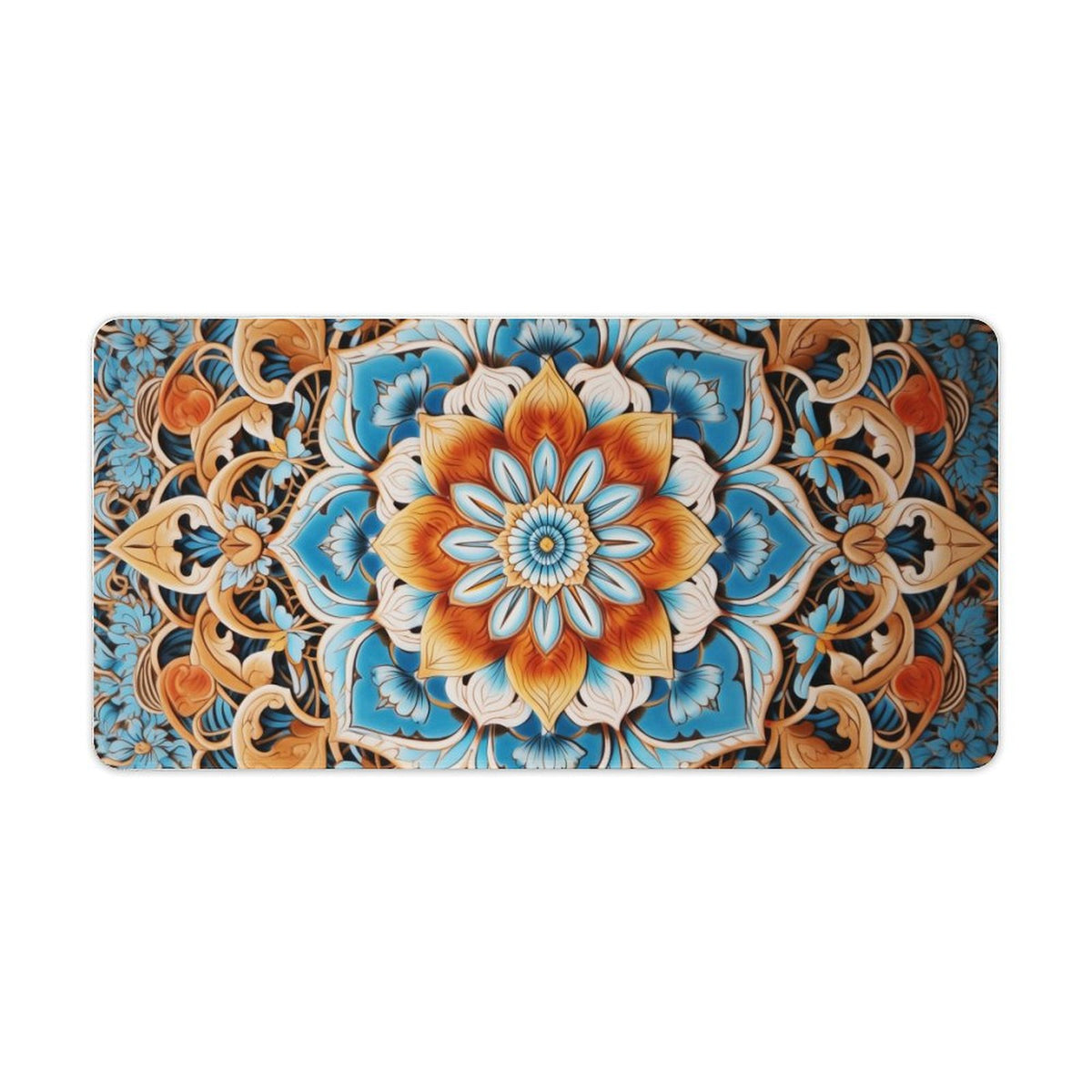 Alfombrilla de ratón de goma antideslizante con bordes cosidos