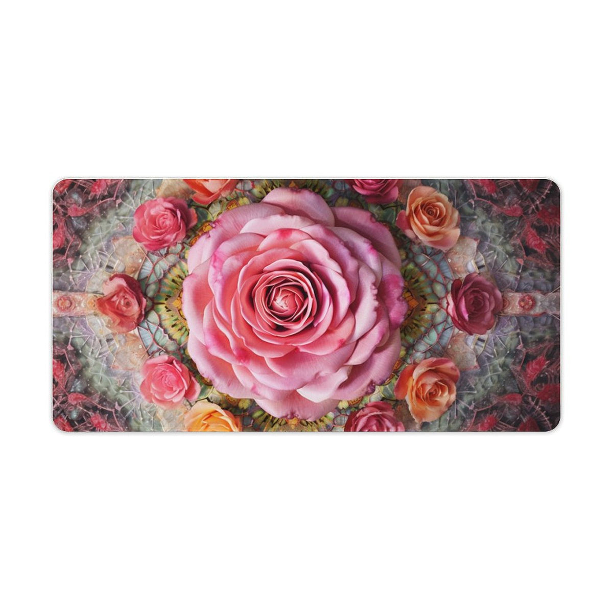 Alfombrilla de ratón de goma antideslizante con bordes cosidos