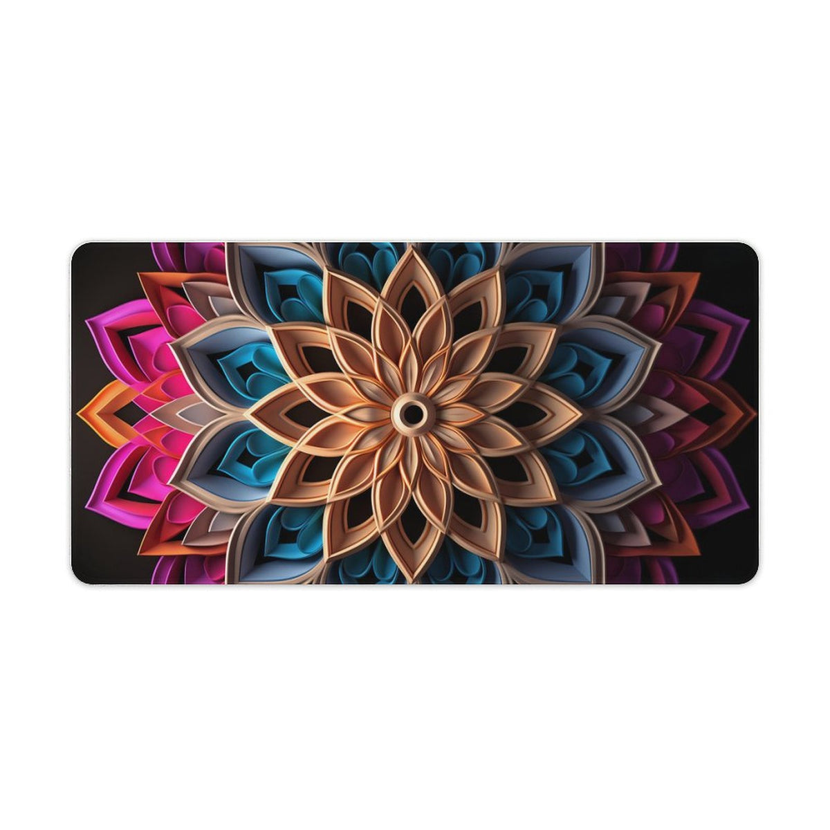 Alfombrilla de ratón de goma antideslizante con bordes cosidos