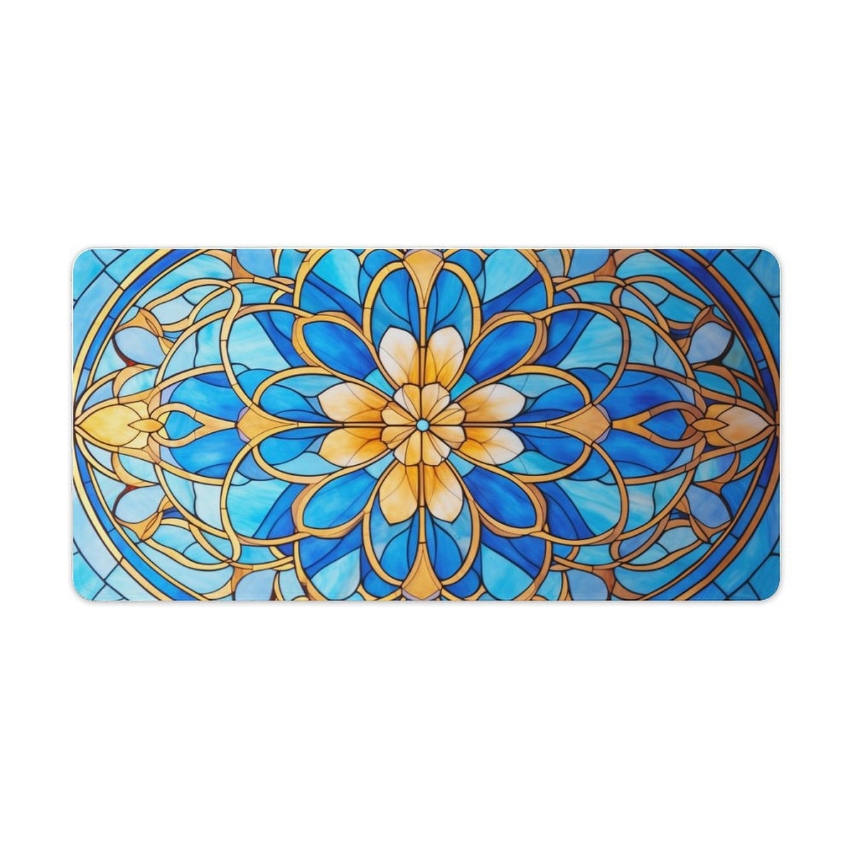 Alfombrilla de ratón de goma antideslizante con bordes cosidos