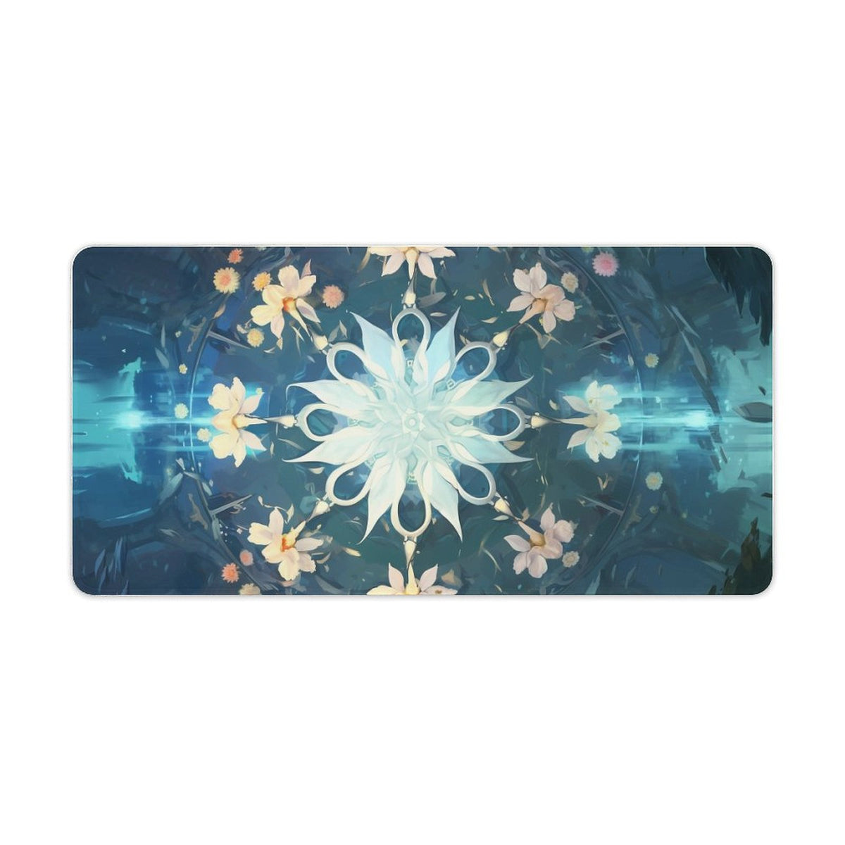 Alfombrilla de ratón de goma antideslizante con bordes cosidos