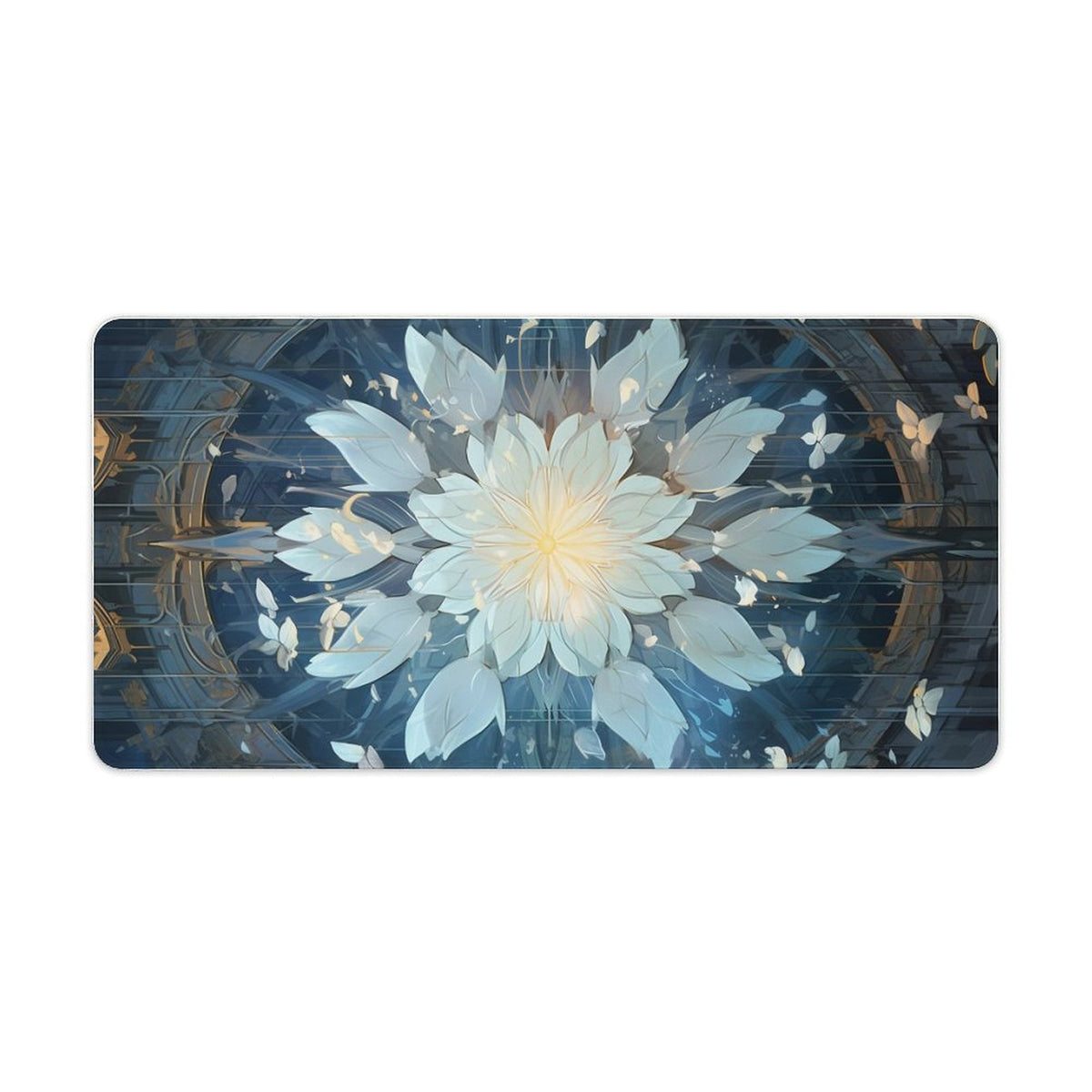 Alfombrilla de ratón de goma antideslizante con bordes cosidos