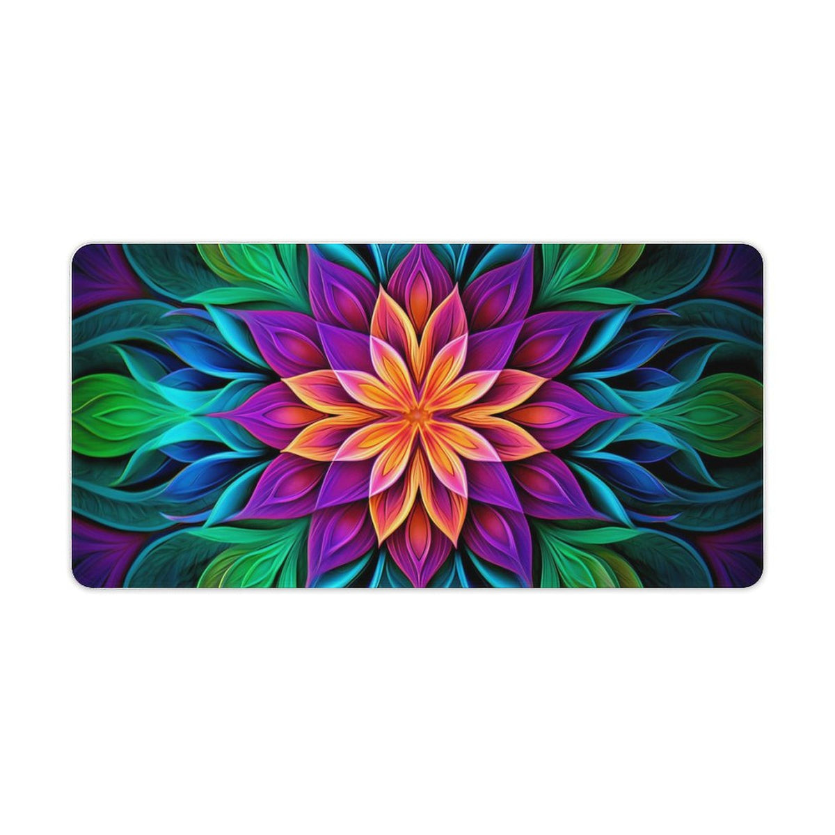 Alfombrilla de ratón de goma antideslizante con bordes cosidos