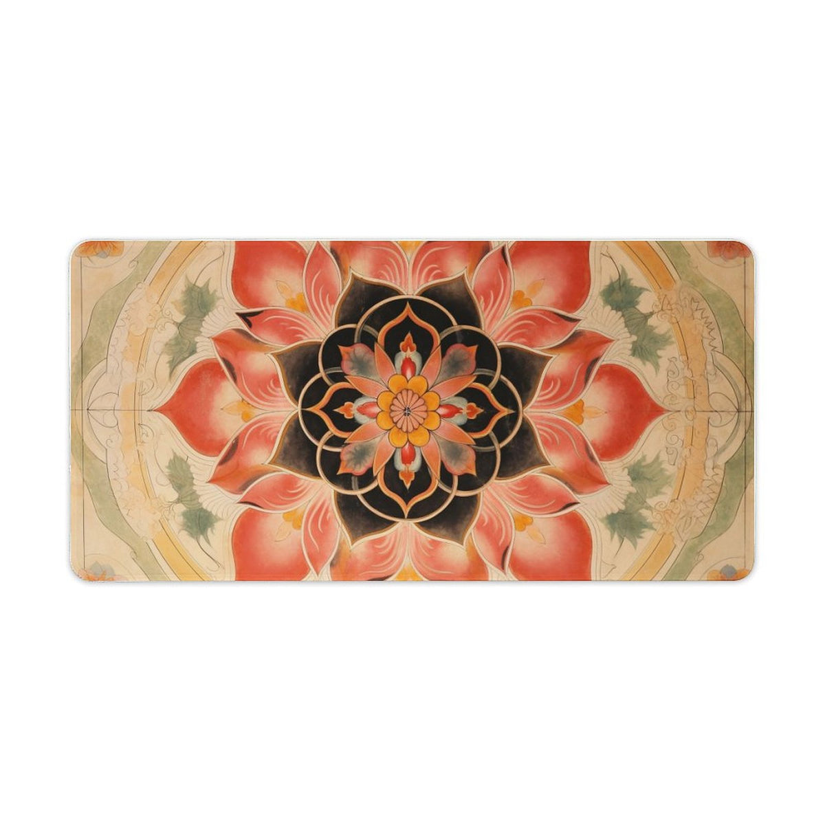 Alfombrilla de ratón de goma antideslizante con bordes cosidos