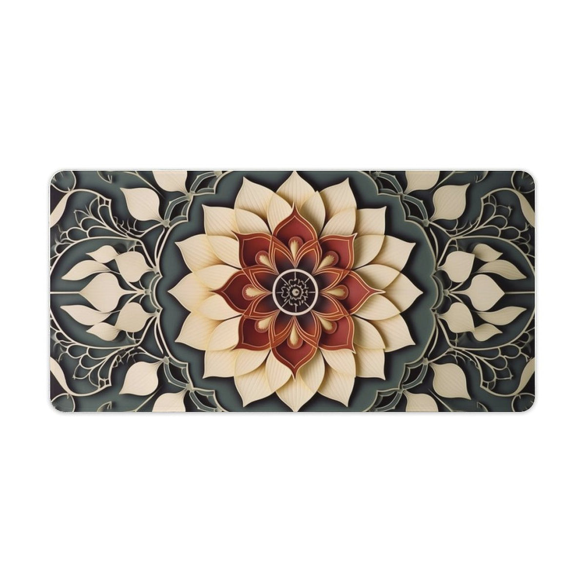 Alfombrilla de ratón de goma antideslizante con bordes cosidos