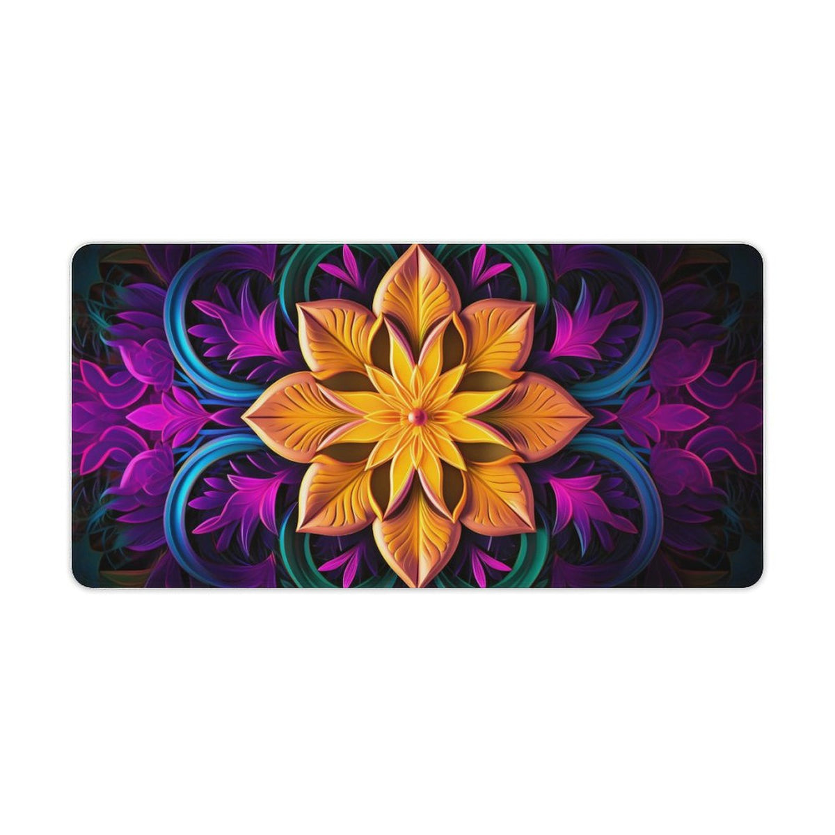 Alfombrilla de ratón de goma antideslizante con bordes cosidos