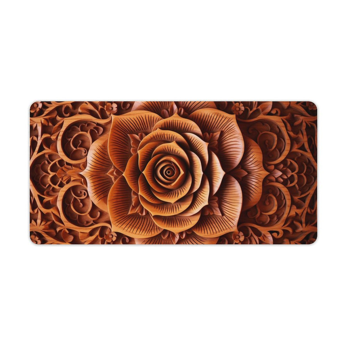 Alfombrilla de ratón de goma antideslizante con bordes cosidos