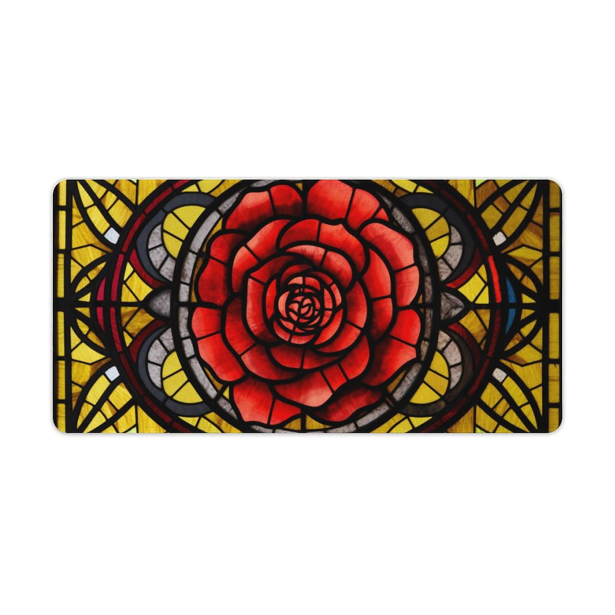 Alfombrilla de ratón de goma antideslizante con bordes cosidos