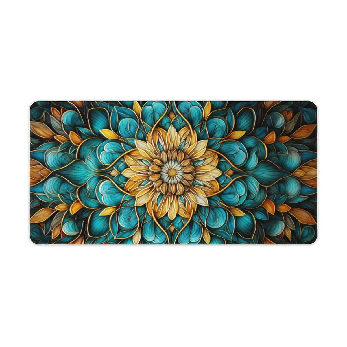 Alfombrilla de ratón de goma antideslizante con bordes cosidos