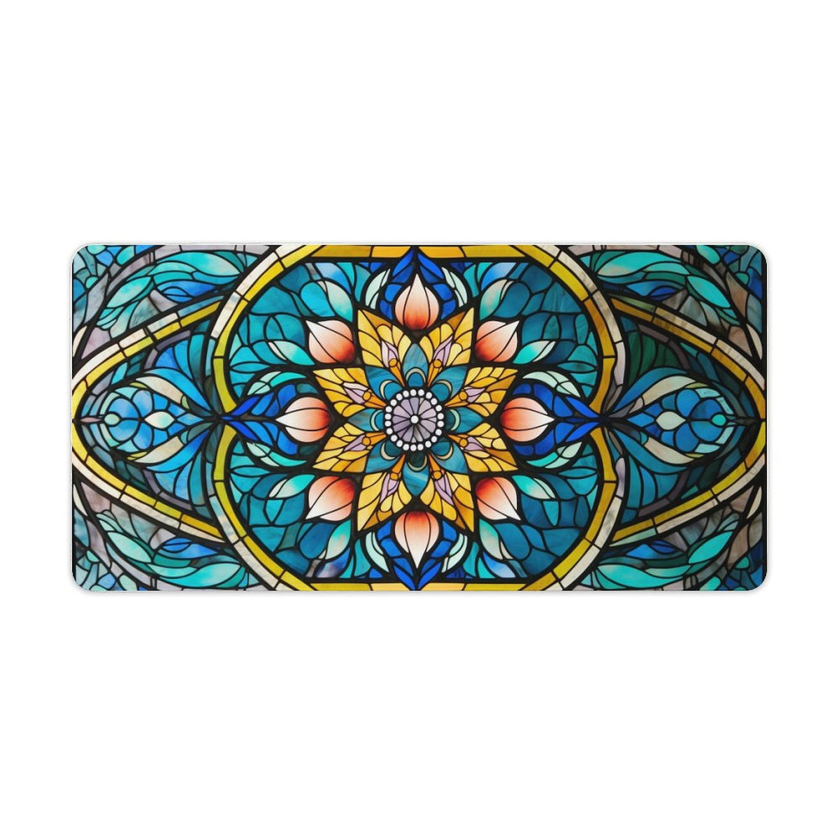 Alfombrilla de ratón de goma antideslizante con bordes cosidos