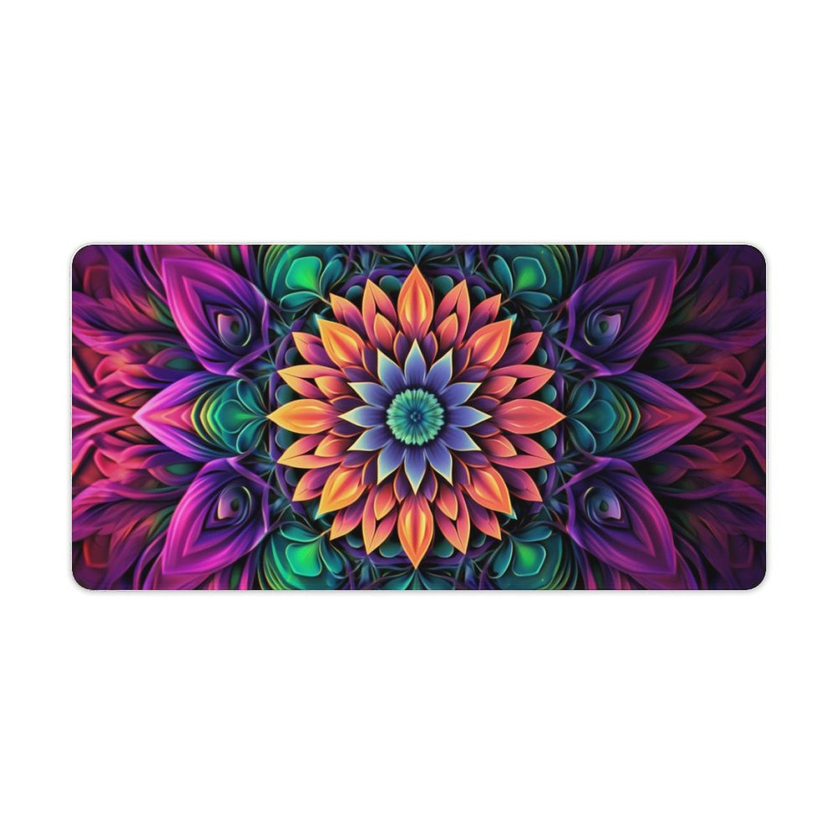 Alfombrilla de ratón de goma antideslizante con bordes cosidos