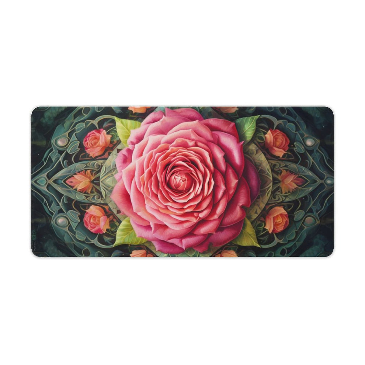 Alfombrilla de ratón de goma antideslizante con bordes cosidos