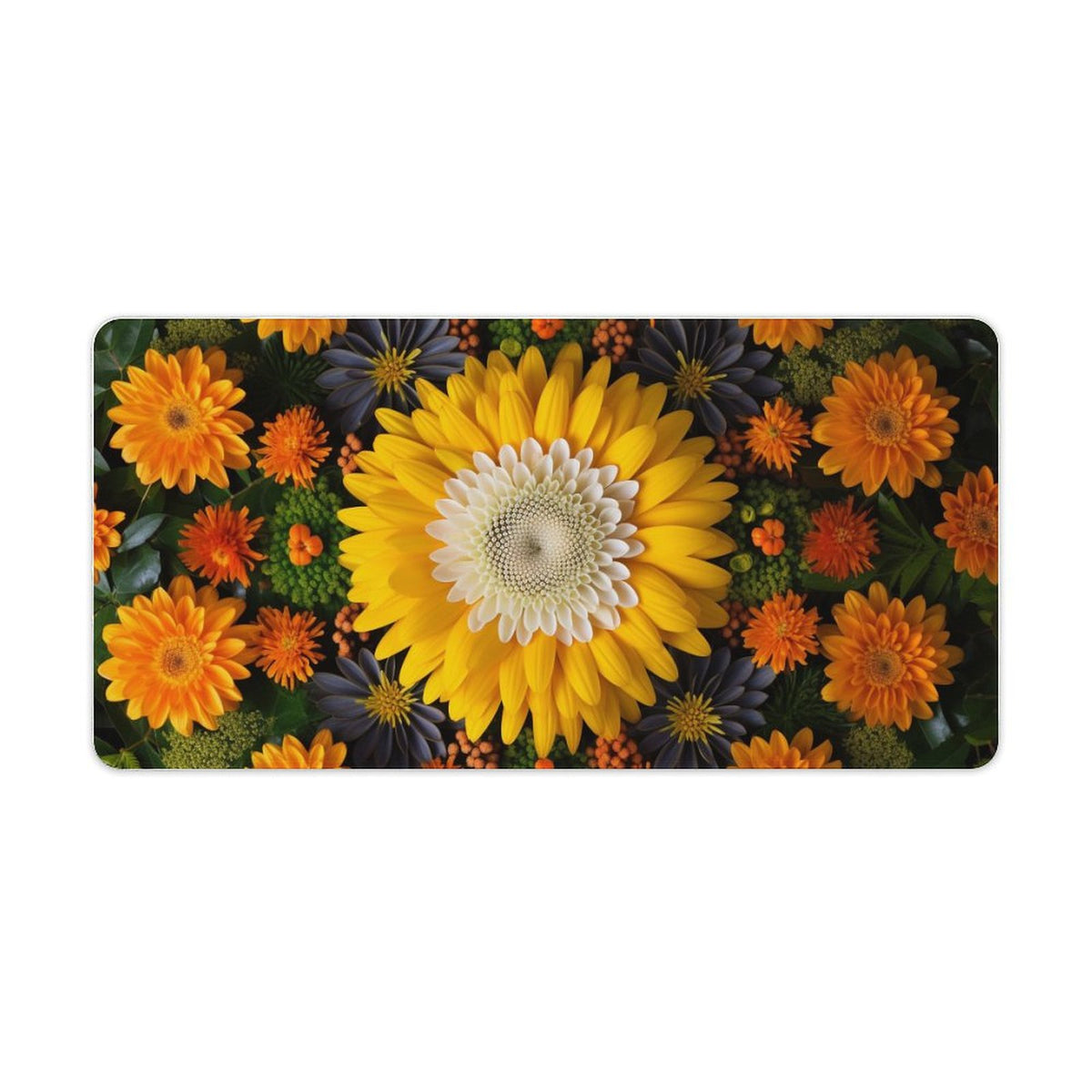 Alfombrilla de ratón de goma antideslizante con bordes cosidos