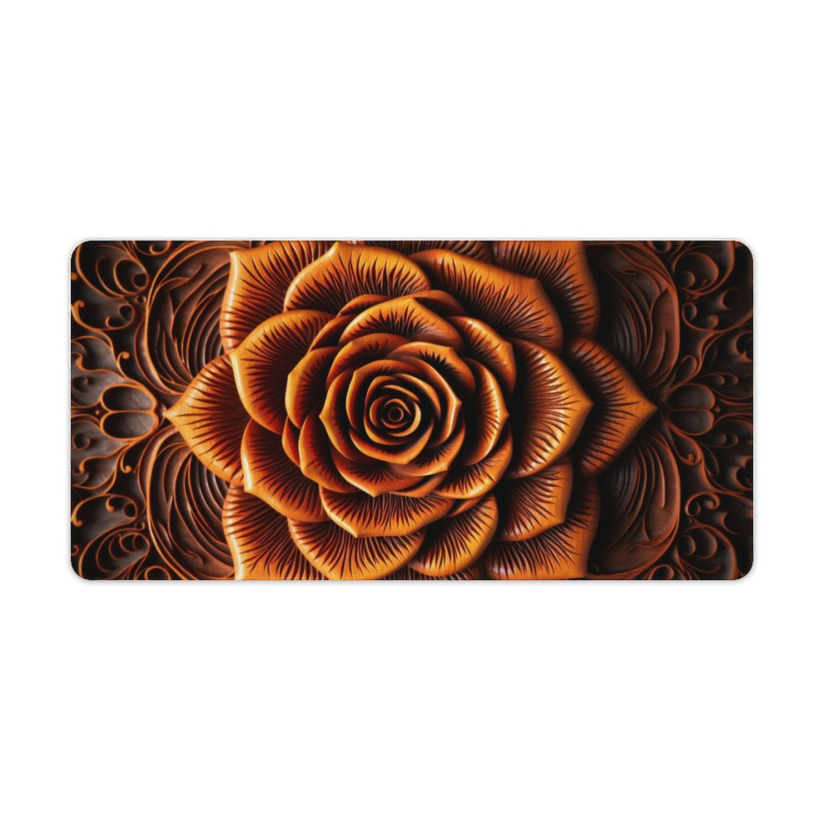 Alfombrilla de ratón de goma antideslizante con bordes cosidos