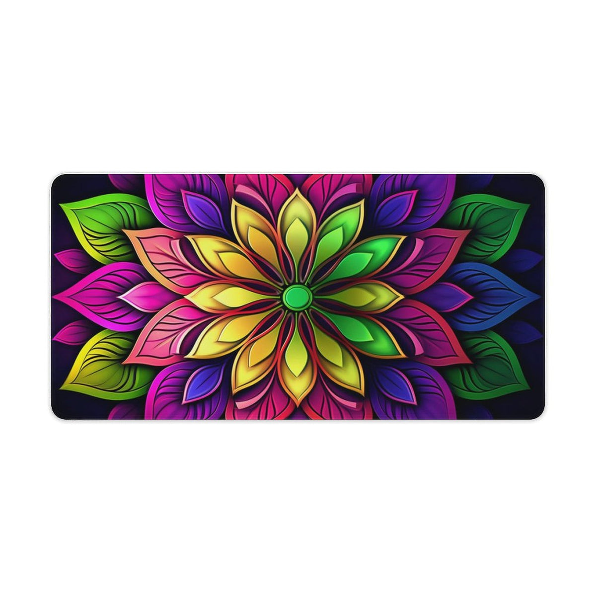 Alfombrilla de ratón de goma antideslizante con bordes cosidos