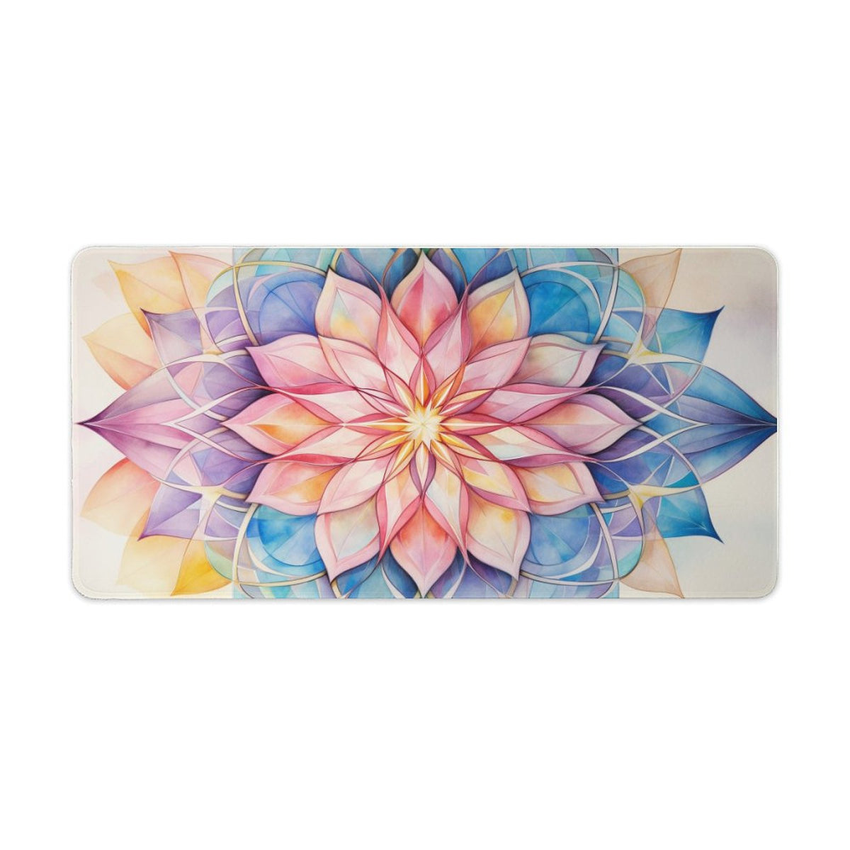 Alfombrilla de ratón de goma antideslizante con bordes cosidos