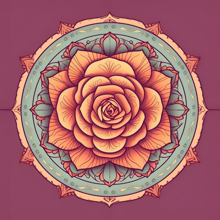 Rose Flower Mandalas - CGG