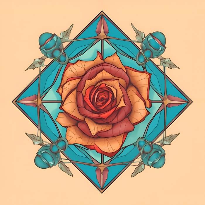 Rose Flower Mandalas - JXW