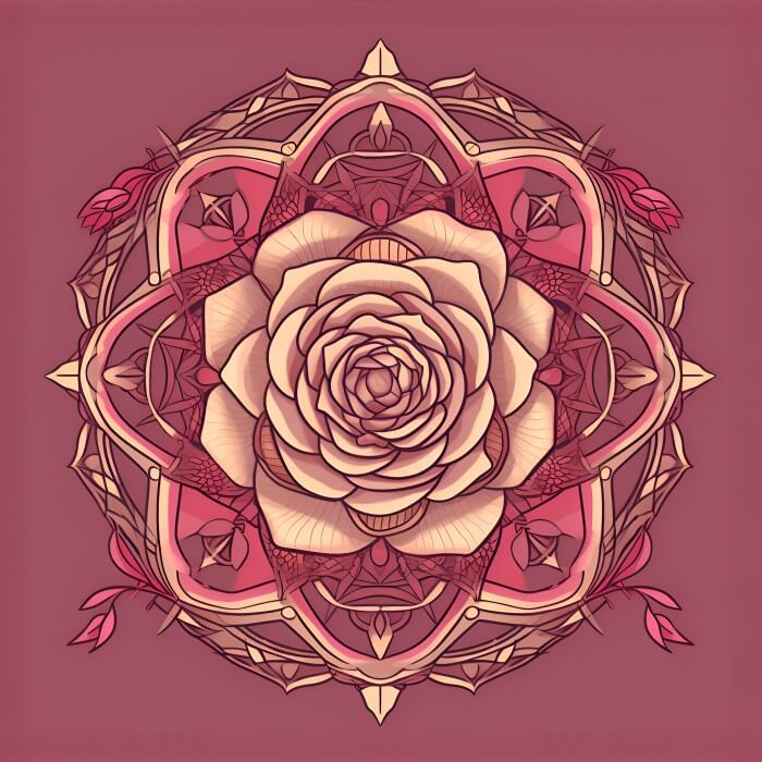 Rose Flower Mandalas - OYG