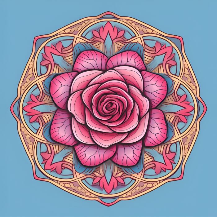 Rose Flower Mandalas - SMK